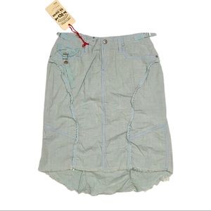 NWT Da-Nang Surplus Vintage Baby Blue Midi Skirt